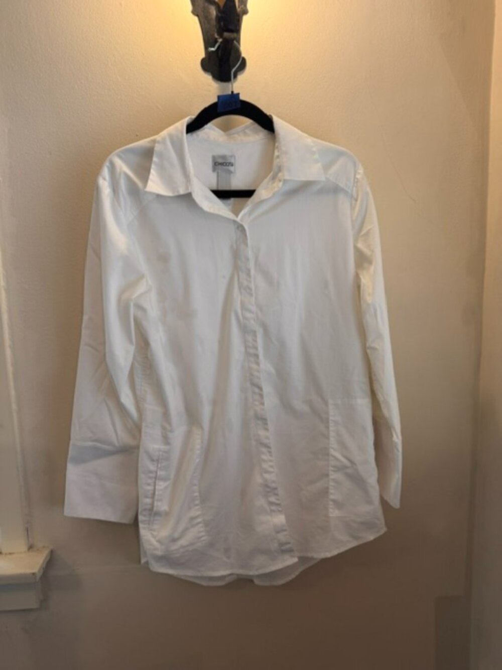 Chico's White Long Sleeve Button up